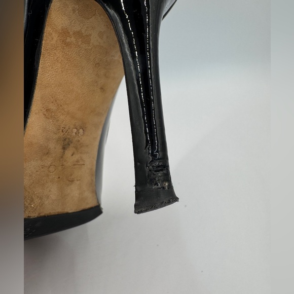 Dior Women’s Retro Escar 9cm Patent Leather Pumps, Black, SIZE: 38.5 - Picture 12 of 16